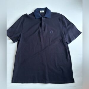 Lanvin Paris Mens Navy Polo Shirt Italy 2XL